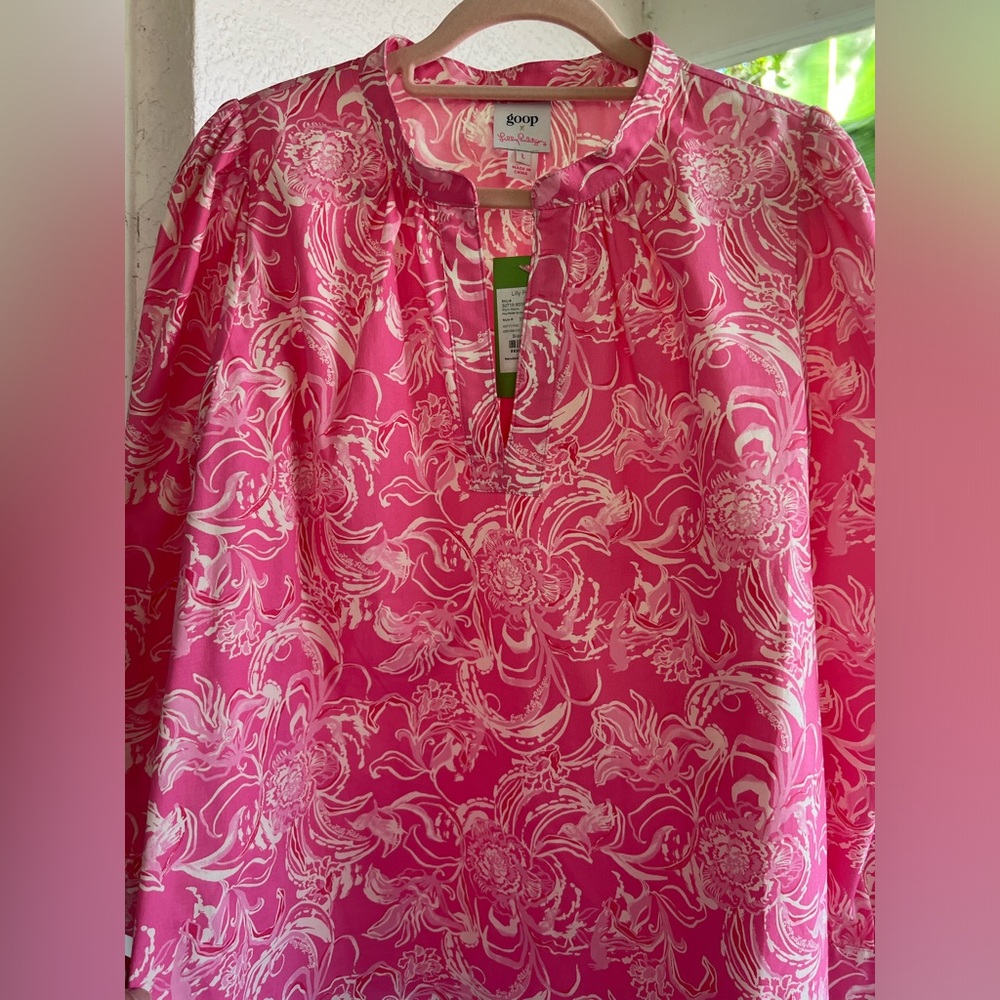 NWT brand new Lilly Pulitzer/Goop collaboration blouse “Paltrow Blouse.”